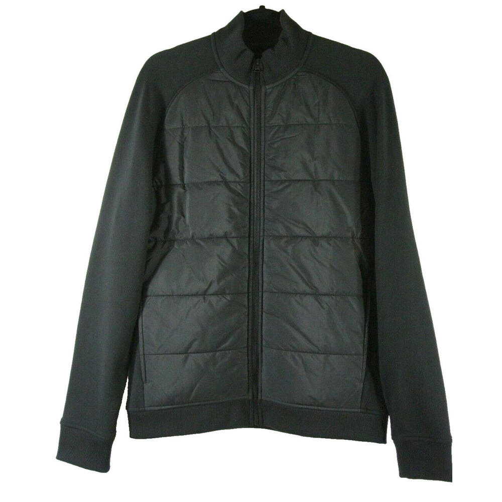 NEW, Vince Quilted Mixed Media Jacket in Black - Size M #C1504